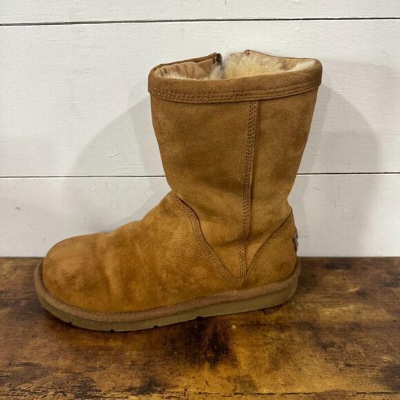 UGG Australia Roslyn ROSLYNN Mouton Boots Short Suede Side Zipper US ZS 6 - Picture 8 of 15